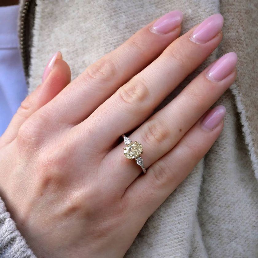 Fancy Yellow · Three Stone