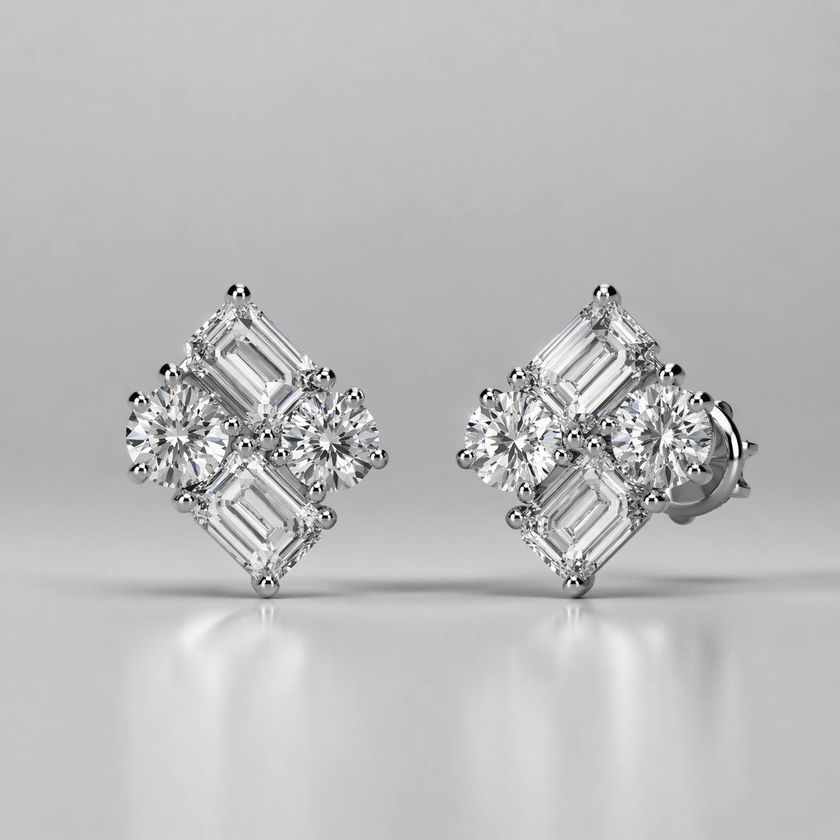 Cluster · Diamond Studs